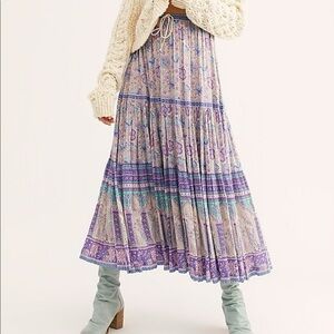 Spell Poinciana Maxi Skirt